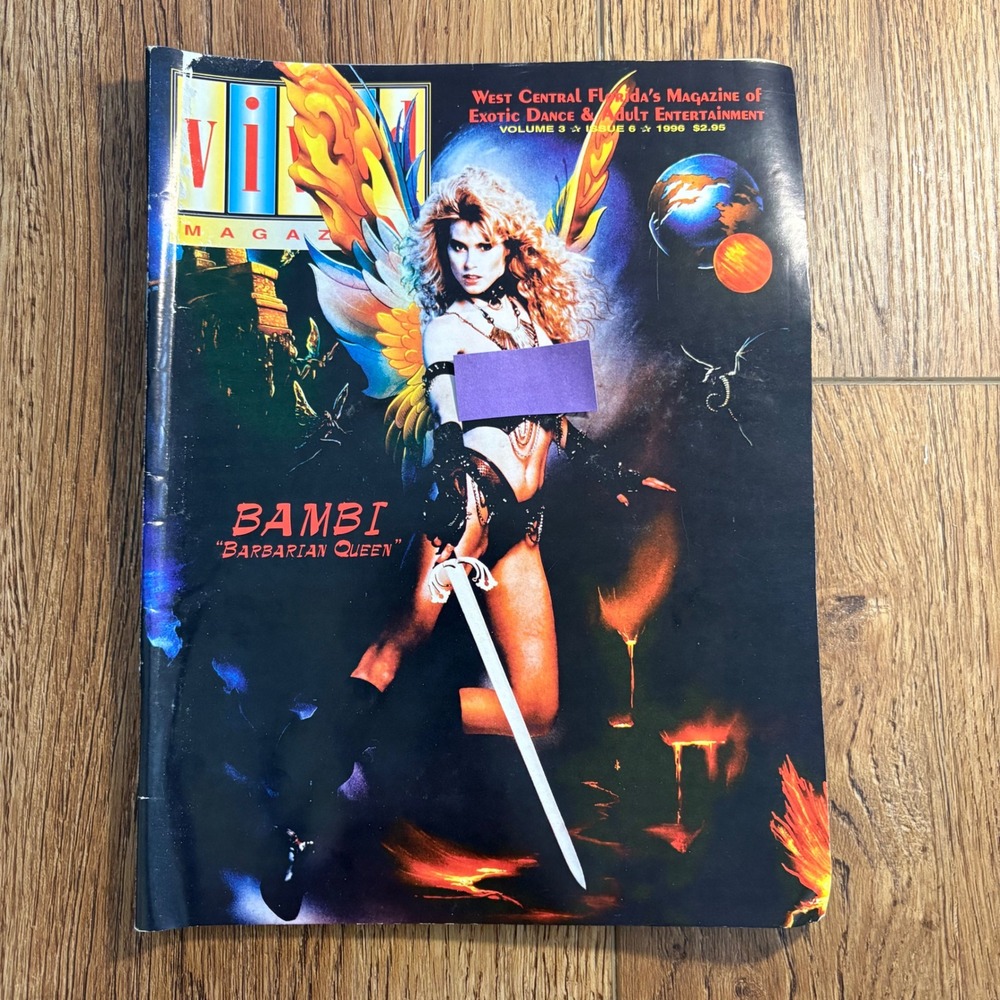 VTG VIVID Magazine 1996 Vol 3 Issue 6 Bambi‎ Barbarian Queen Florida Adult Media